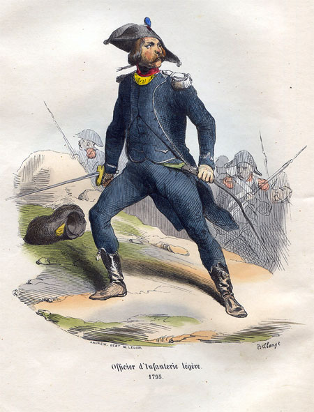 Officier d'Infanterie legere, 1795