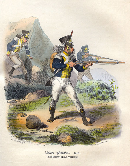 Legion polonaise, 1810. Regiment de la Vistule