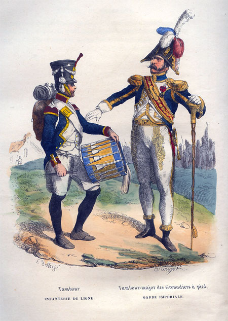 Tambour (Infanterie de Ligne), Tambour-major des Grenadiers a pied (Garde Imperiale)
