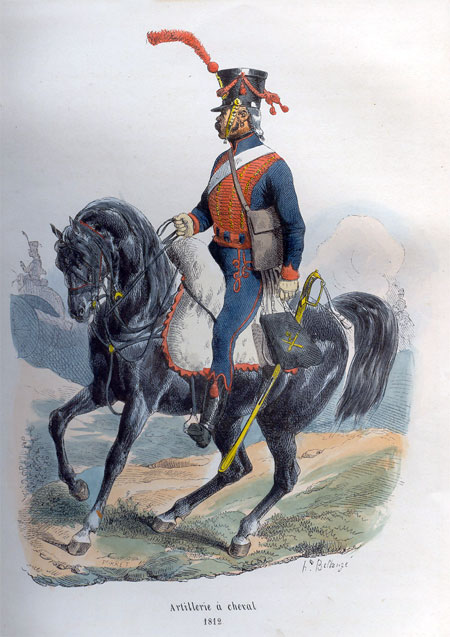 Artillerie a cheval, 1812.