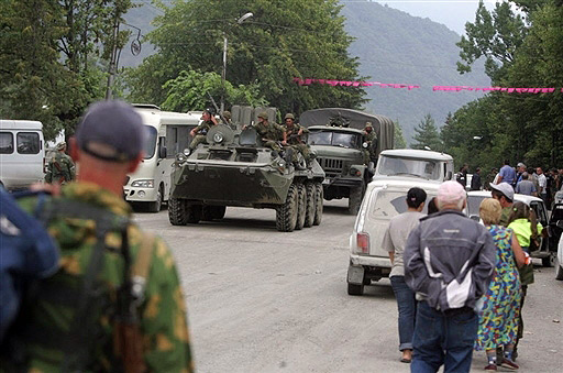 Russian military enteres Dzhava