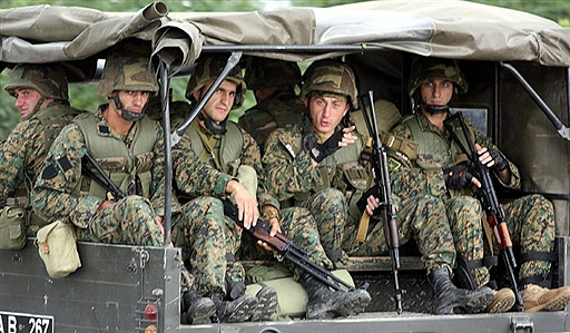 Georgian soldiers