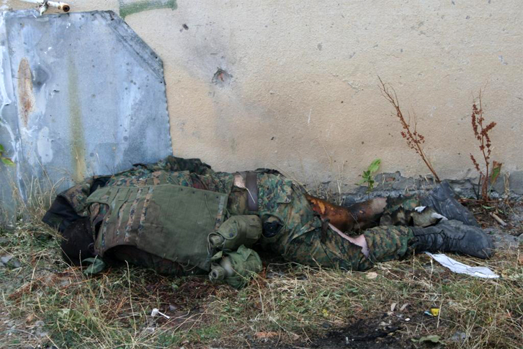 Dead Georgian soldier 