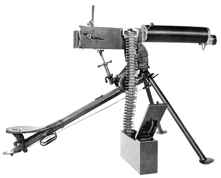 Plate I. Right side view of gun on tripoid, ready to fire 