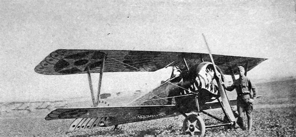 Captain K. G. Pulliam, Jr., and His 15-Meter, Decorated Nieuport Plane, "The Jazbo" 