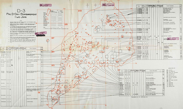 D-3 Pre D-Day Bombardment Iwo Jima 