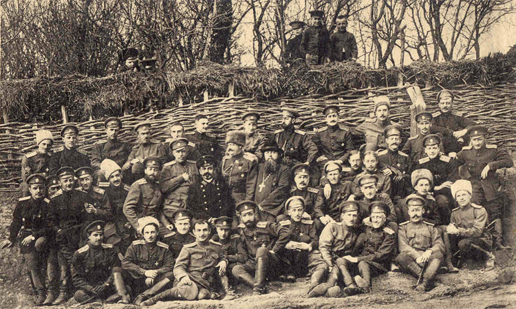 A group of officers of the Horse Guards photographed during the war on March 25th., 1916