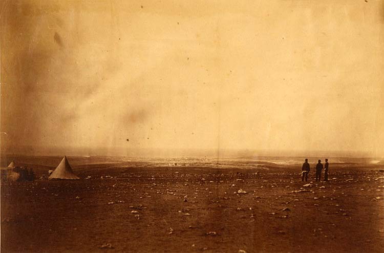 Distant view of Sevastopol from the front of Cathcart's Hill