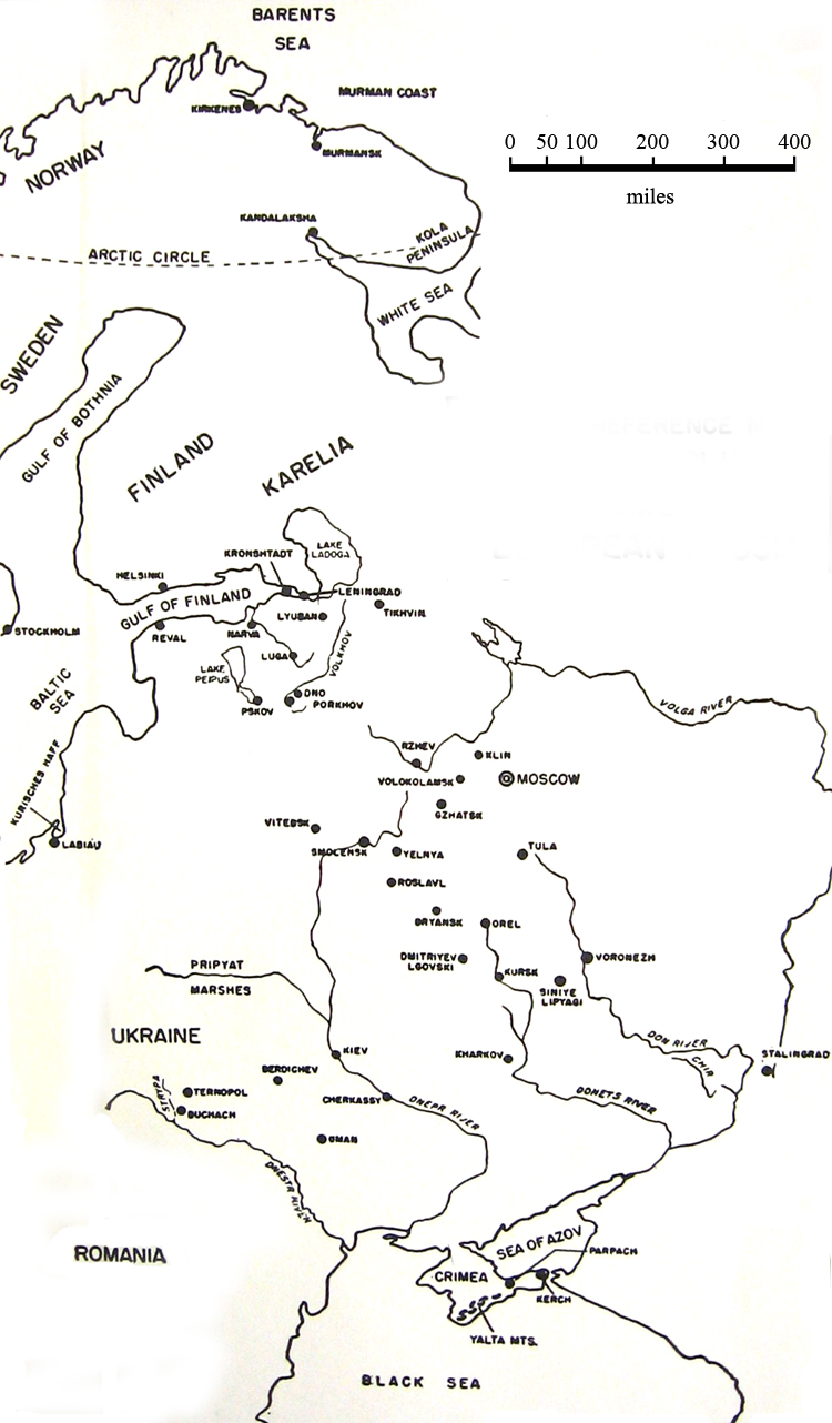 MAP 1.	General Reference Map. 