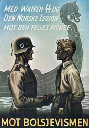 Friendship of Waffen-SS and Norway Legion against common enemy, against Bolsheviks 