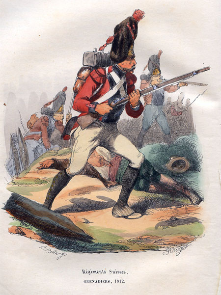 Regiments Suisses. Grenadiers, 1812.