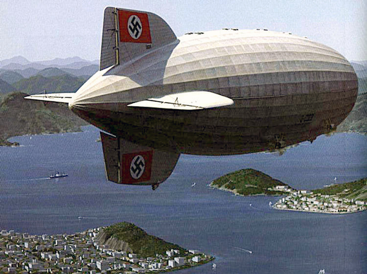 Zeppelin LZ-127 in flight